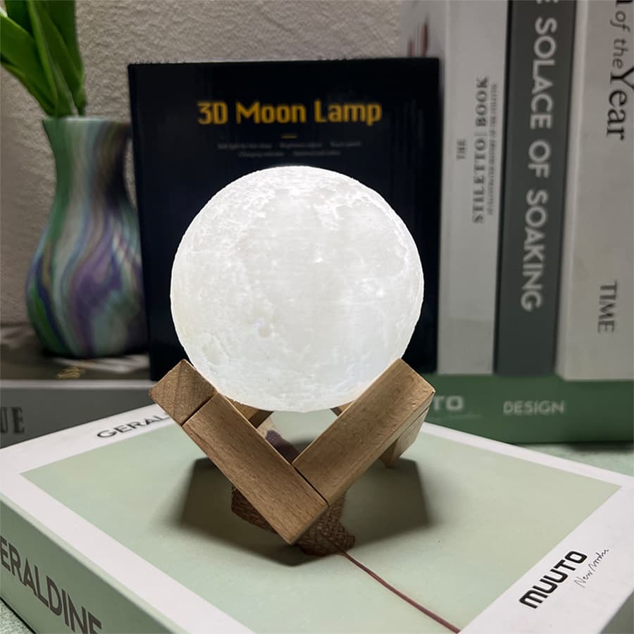 Moon button battery lamp bedroom bedside ornaments couple atmosphere night light birthday holiday gift