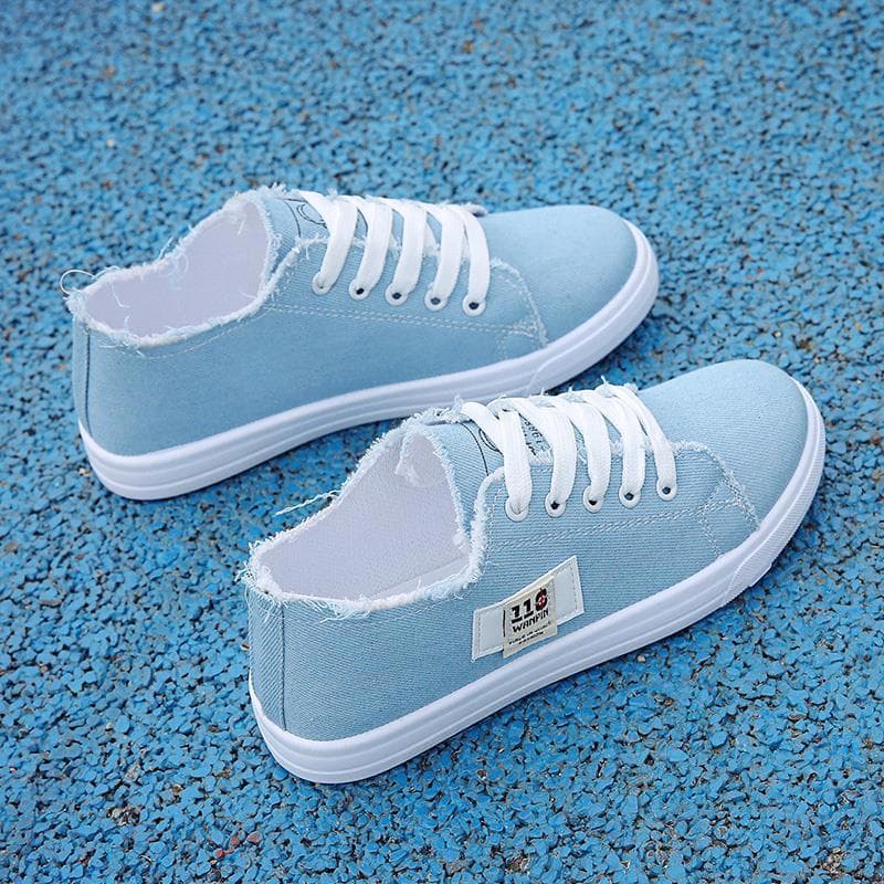 Canvas Shoes Women 2024 New Flat Thick Sole Korean Summer Thin Style Versatile White Casual Sneakers for Female Students