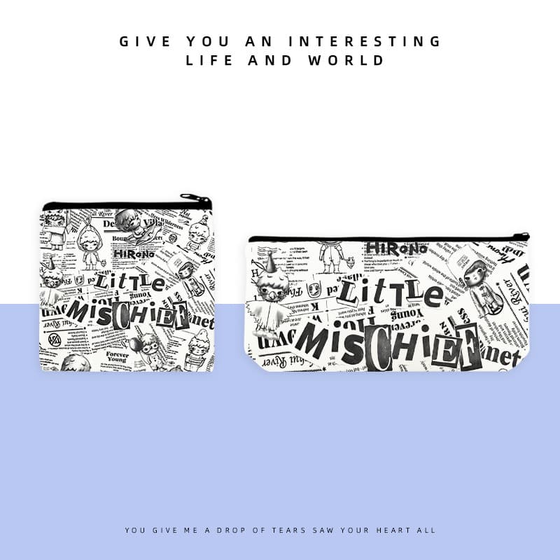 Little boy pencil bag cross-border supply Japanese and Korean trendy cartoon zipper bag ladies student coin purse