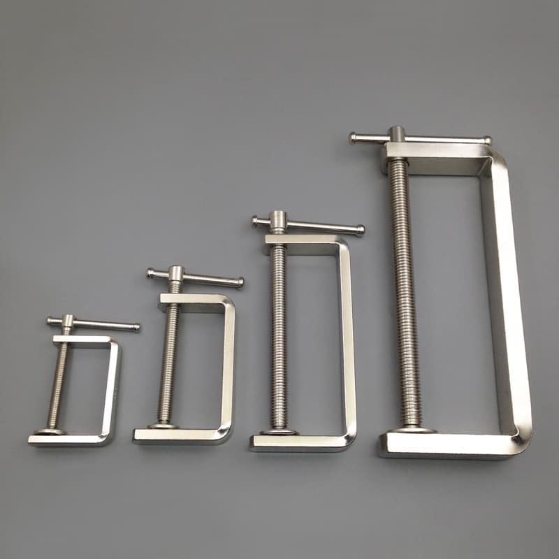 Flat Steel Woodworking Clamp C-Clamp G-Clamp Woodworking Fixture Fixing Clamp Woodworking Tool