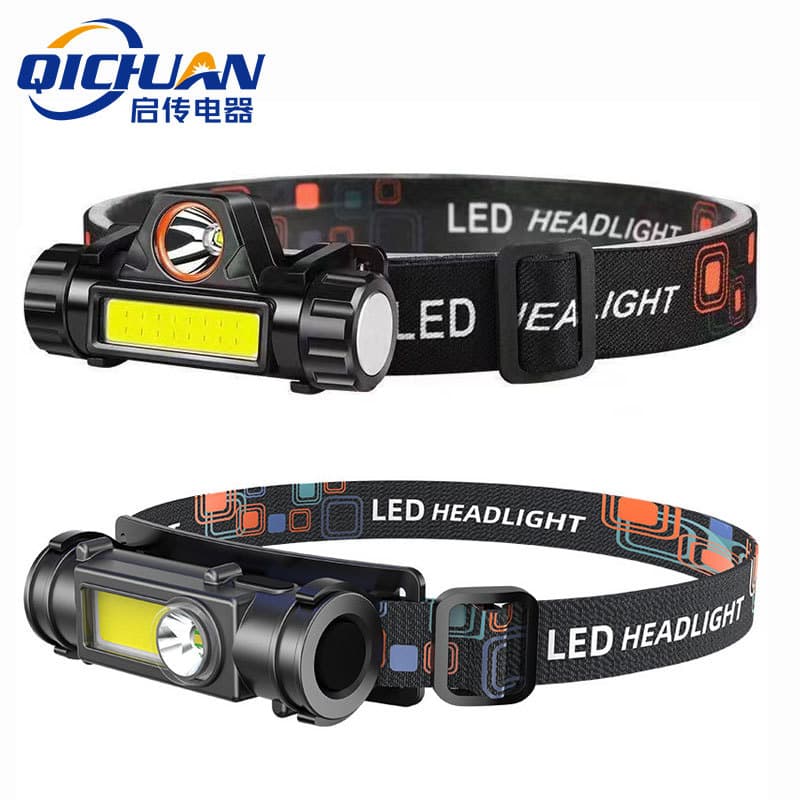 Hot-selling LED Mini Headlamp, Strong Light, Multi-functional Dual Light Source, Magnetic, Outdoor USB Rechargeable Fishing Mini Headlamp
