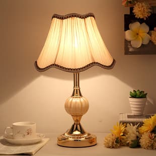 Cross-border Supply European Simple Glass Table Lamp Nordic Bedroom Nightstand Light American Modern Retro High-end Luxury