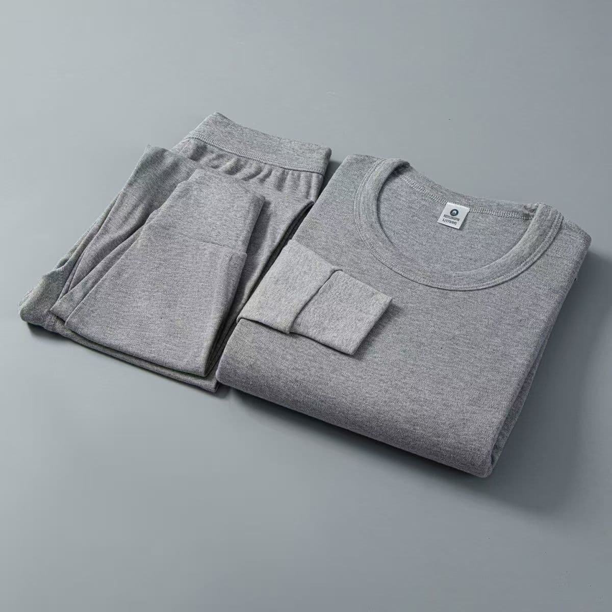 100% Cotton Thermal Underwear for Men and Women, Thin Base Layer Cotton Sweater and Autumn Pants Set, New Style, Simple Design