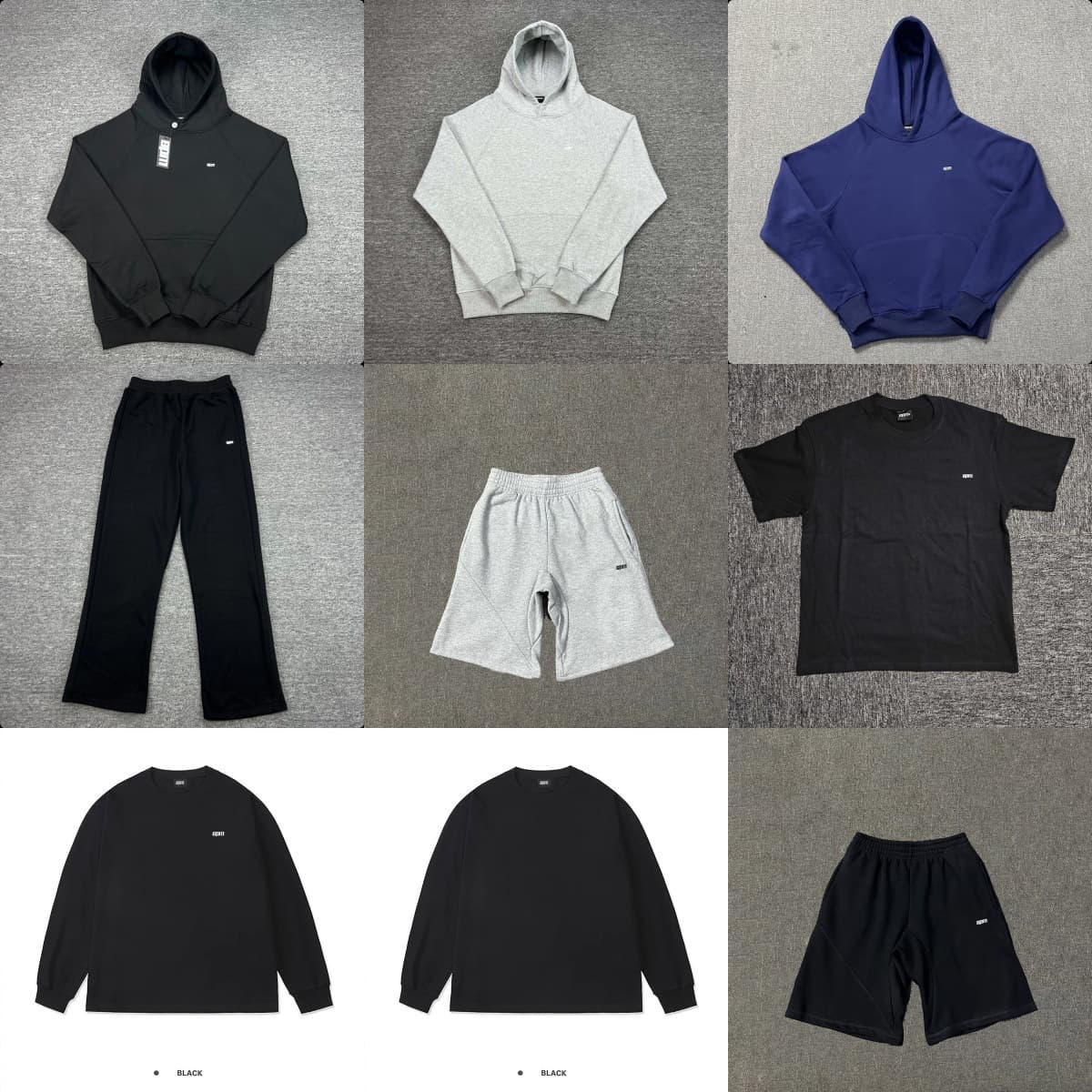 6PM sweatshirt LOGO embroidered letters hip-hop plus velvet pullover hooded long sweatpants men's trendy sports suit jacket trendy