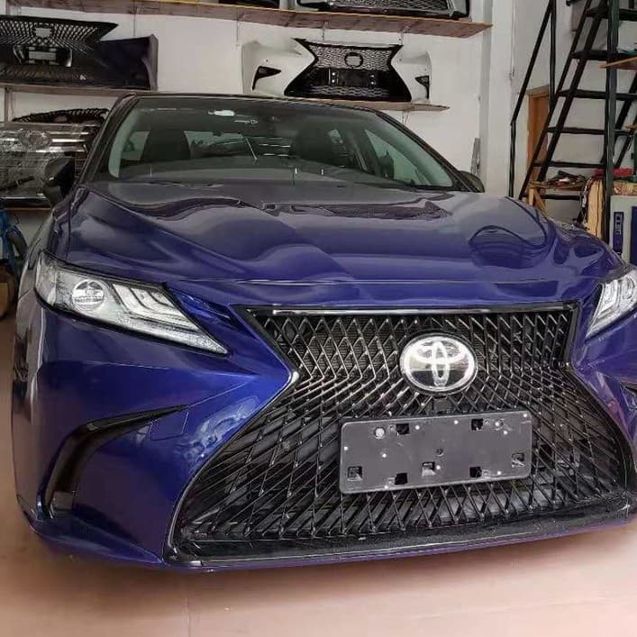 Front Bumper Grille for 2018 Toyota Camry VIII, 8th Gen Camry Modified ES Body Kit Front Bumper