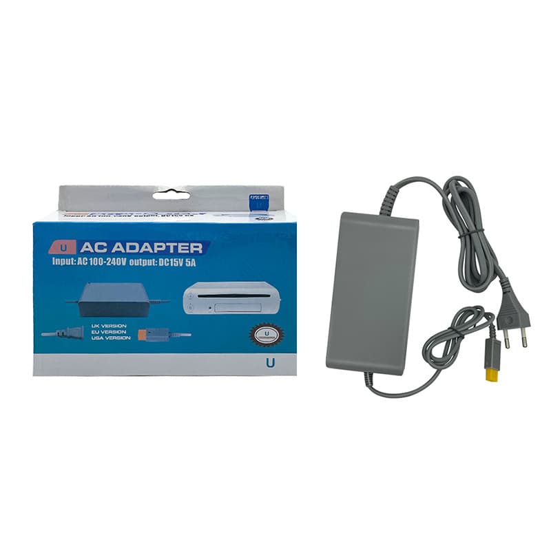 In stock suitable for WIIU host charger WIIU electrical adapter host Fire Ox US and European regulations with color box