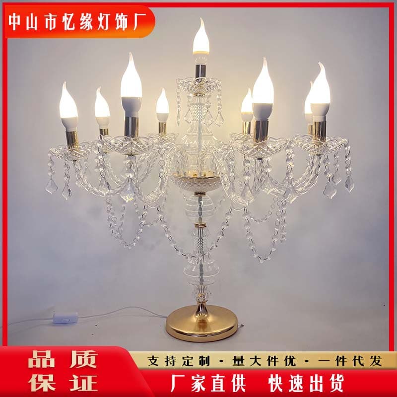 2019 New Wedding Decoration Acrylic Crystal Lamp Road Guide Photo Area Sign-in Wedding Ornaments