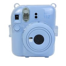 Compatible with Instax Mini 12 Camera Transparent Protective Case Storage Shell Crystal Cover with Strap
