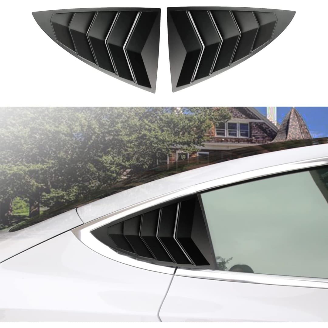 For Tesla Model 3 Modified Triangle Louver Window Decal Exterior Decoration