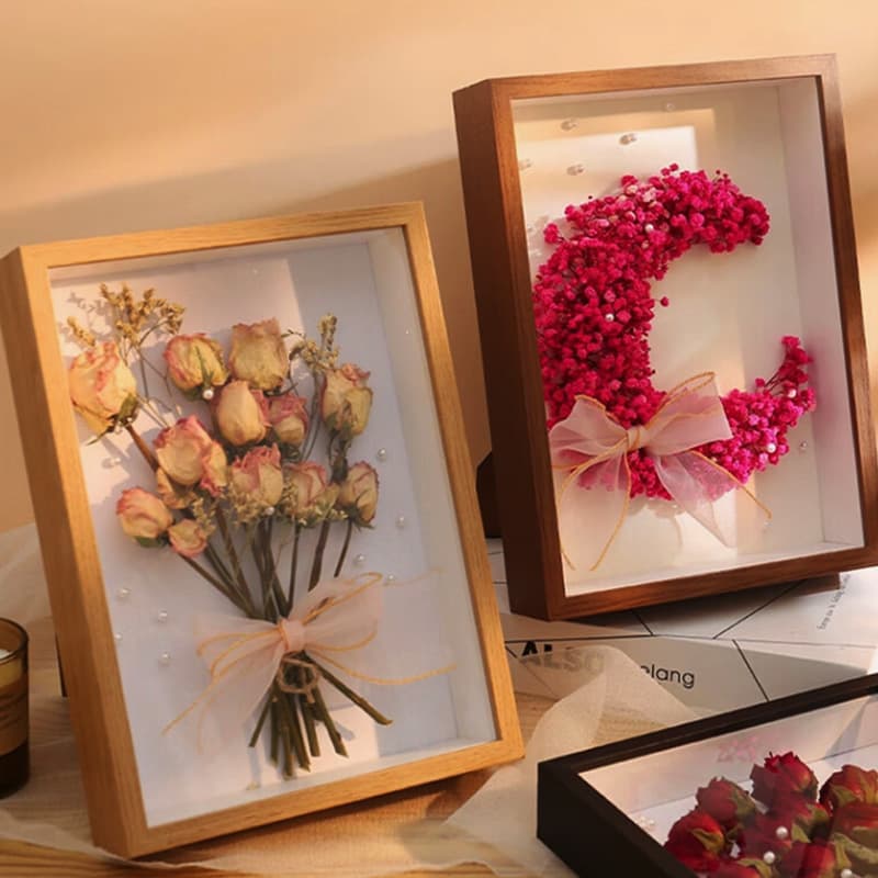 Dried Flower Frame DIY Frame Stand Painting Frame Simple Hollow 3D Frame Light Painting Glass Large Size Wholesale