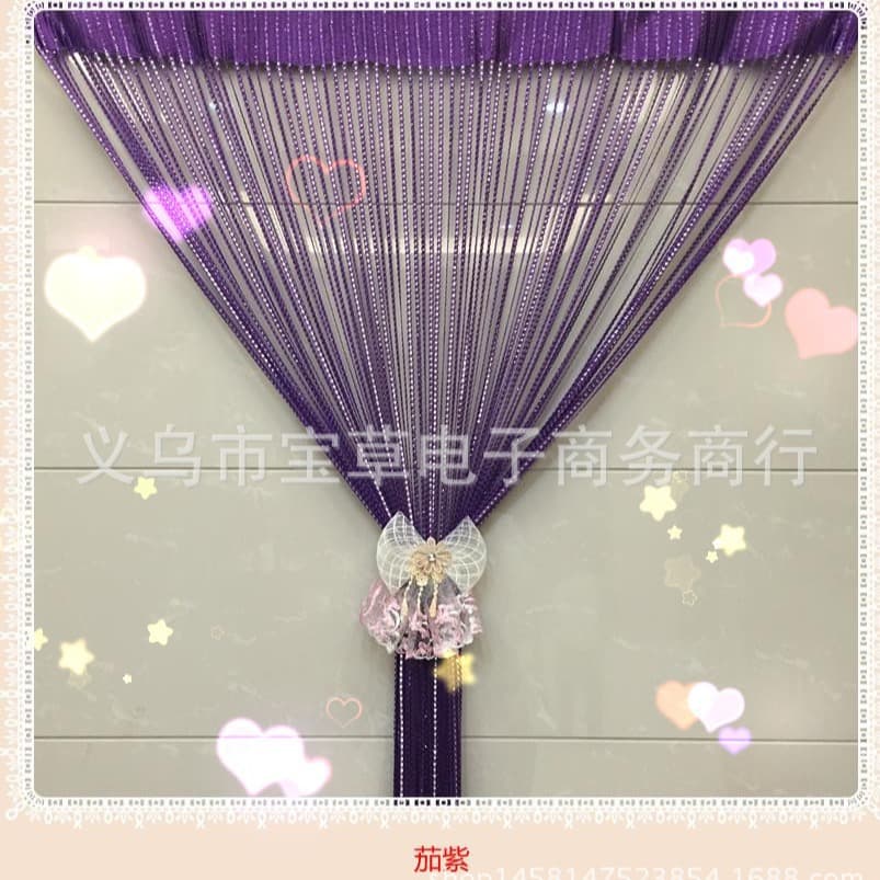 Factory Direct 1*2 High-End Encrypted S Silver Wire Curtain / Door Curtain / Partition Screen Curtain / Decorative Curtain