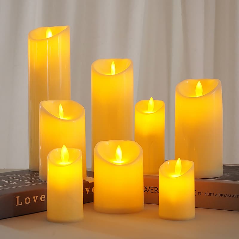 Cross-border LED electronic candle light battery-operated simulated plastic flickering fake candle decoration for birthday path lighting prop wedding