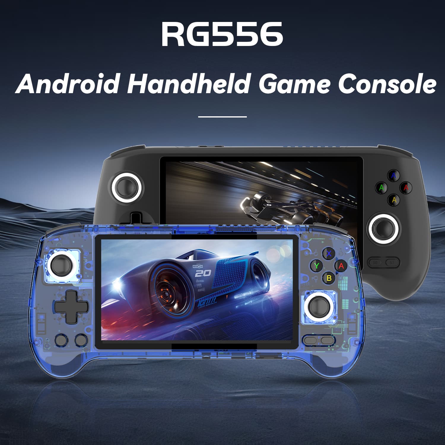 Coopreme new RG556 handheld Android 13 large screen Hall rocker handle streaming handheld games