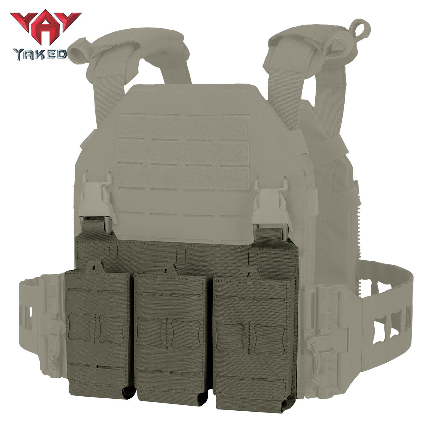 Yakoda Tactical Accessories Replaceable Flip-Top Triple Front Panel Universal Tactical Pouch for 556/762