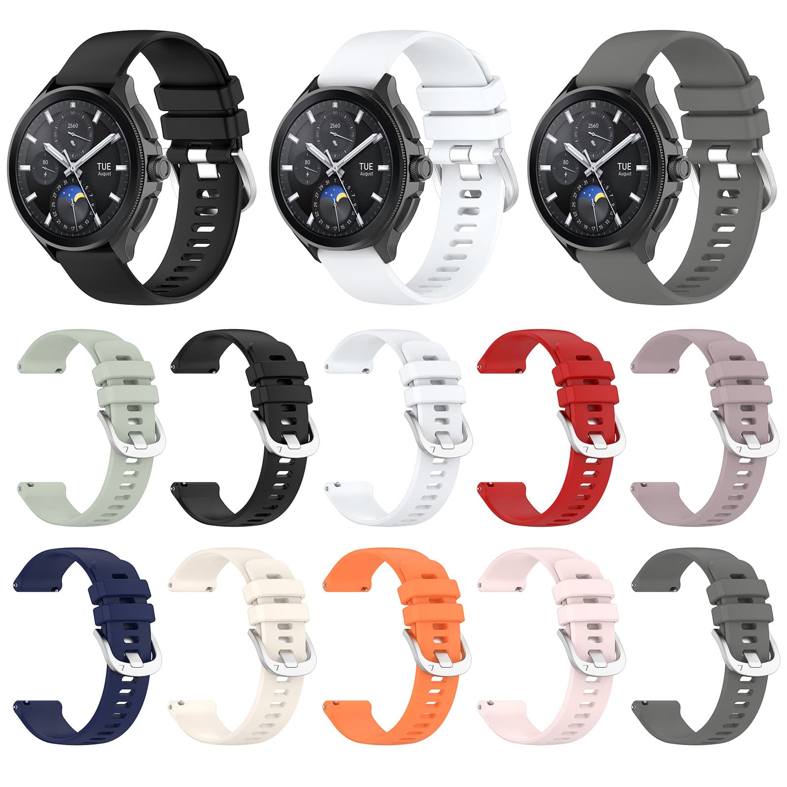 Silicone strap for Xiaomi Watch S3, MI Watch 2 Pro, and Honor Watch 4 Pro