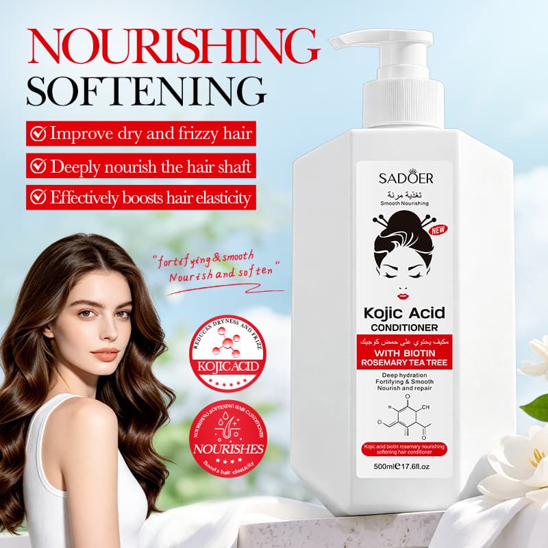 Cross-border SADOER Kojic Acid Biotin Rosemary Nourishing and Smooth Conditioner Smooth Hair Care Foreign Trade Direct Sales