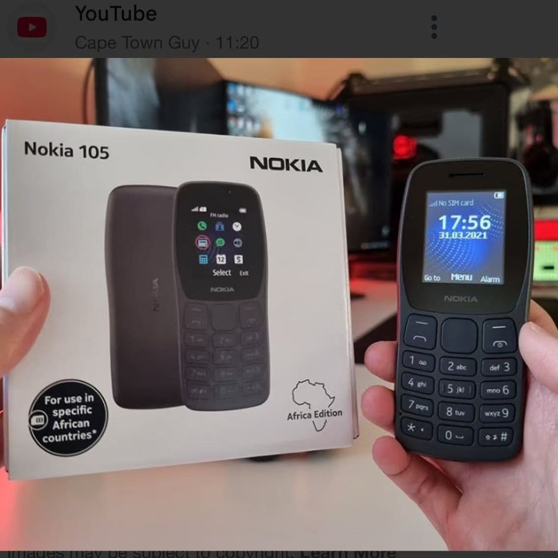 New African Button Phone Model 105 2022, Cross-border Multi-SIM 2G Export Senior Phone