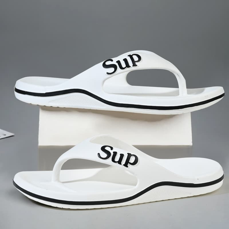 Xiajia's new material non-slip comfortable fashionable flip-flops for outer wear young men's outdoor soft-soled flip-flops