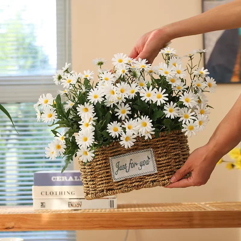 Daisy Artificial Flowers Dried Flowers Home Living Room Decoration Wedding Fake Flowers Outdoor Landscaping Hotel Floral Arrangement Art Ornament