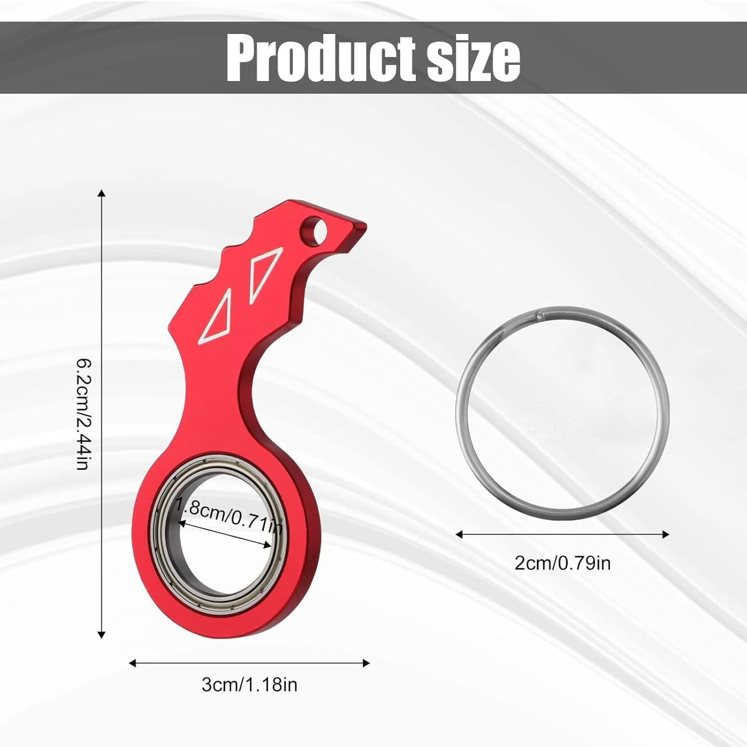 Karambit Spinner Fidget Rotating Keychain Stress Relief Anti-Anxiety EDC Aluminum Alloy Keychain