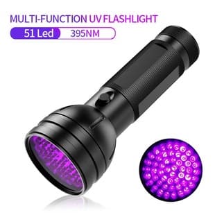 Cross-border Purple Light Flashlight 51 LED 395nm Cat Ringworm Banknote Detection Light