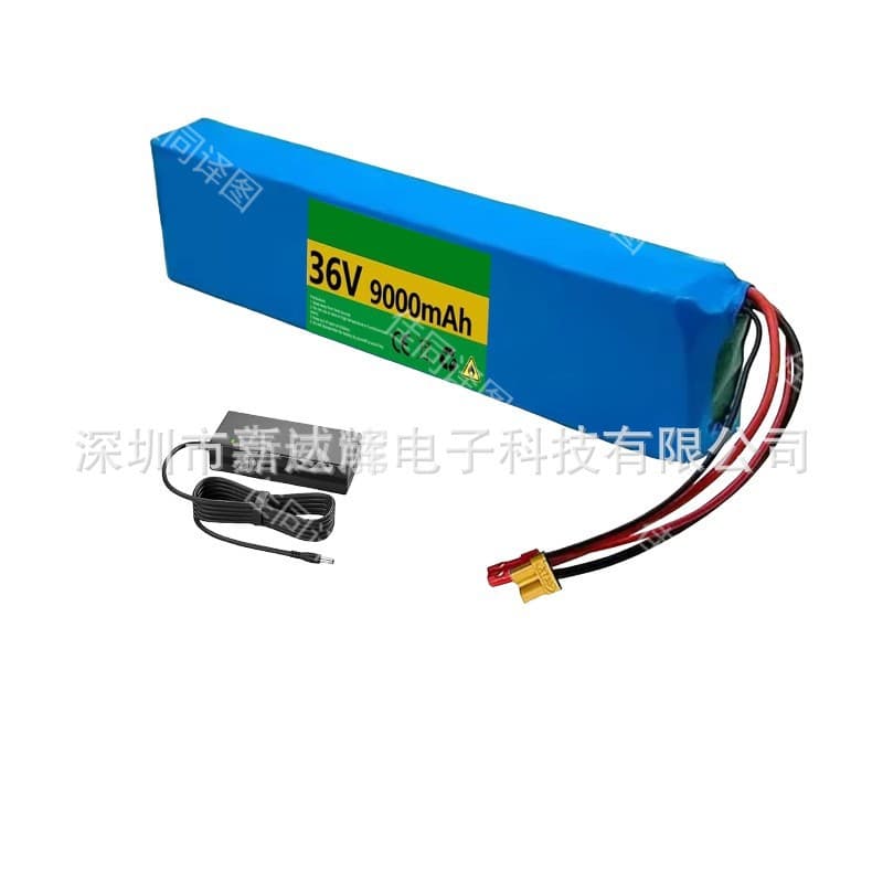 10S3P 36V 9000Ah Battery Pack 18650 Lithium-Ion Battery 500W for High-Power Motorcycle Pedals