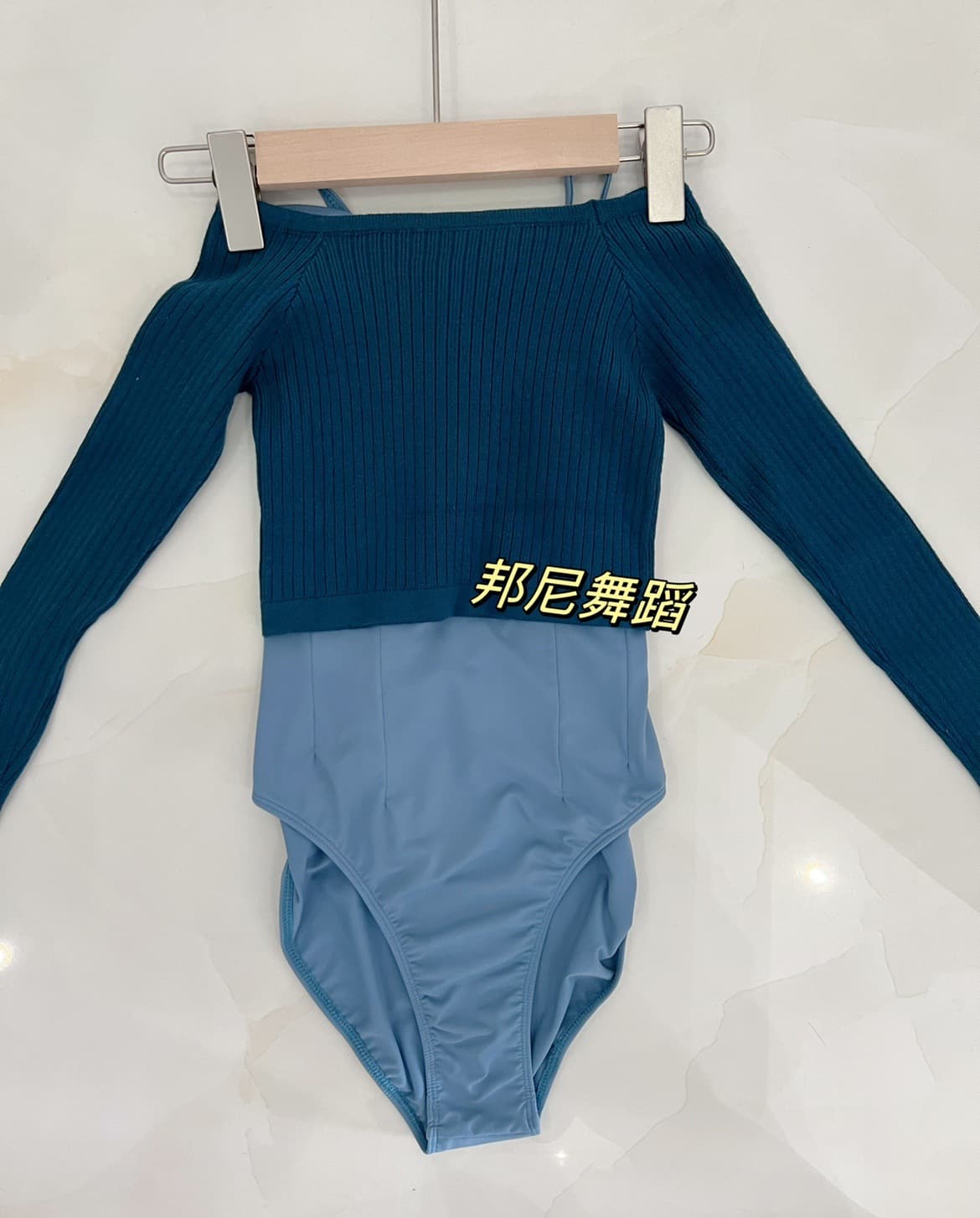 Children's Dance Sweater Long Sleeve Autumn Winter Coat Small Capelet One-Shoulder Knitwear for Girls Practice Wear