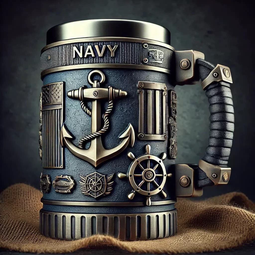 Cross-border Military 3D Mug Personalized Coffee Cup Military Memorial Wine Glass Resin Craft