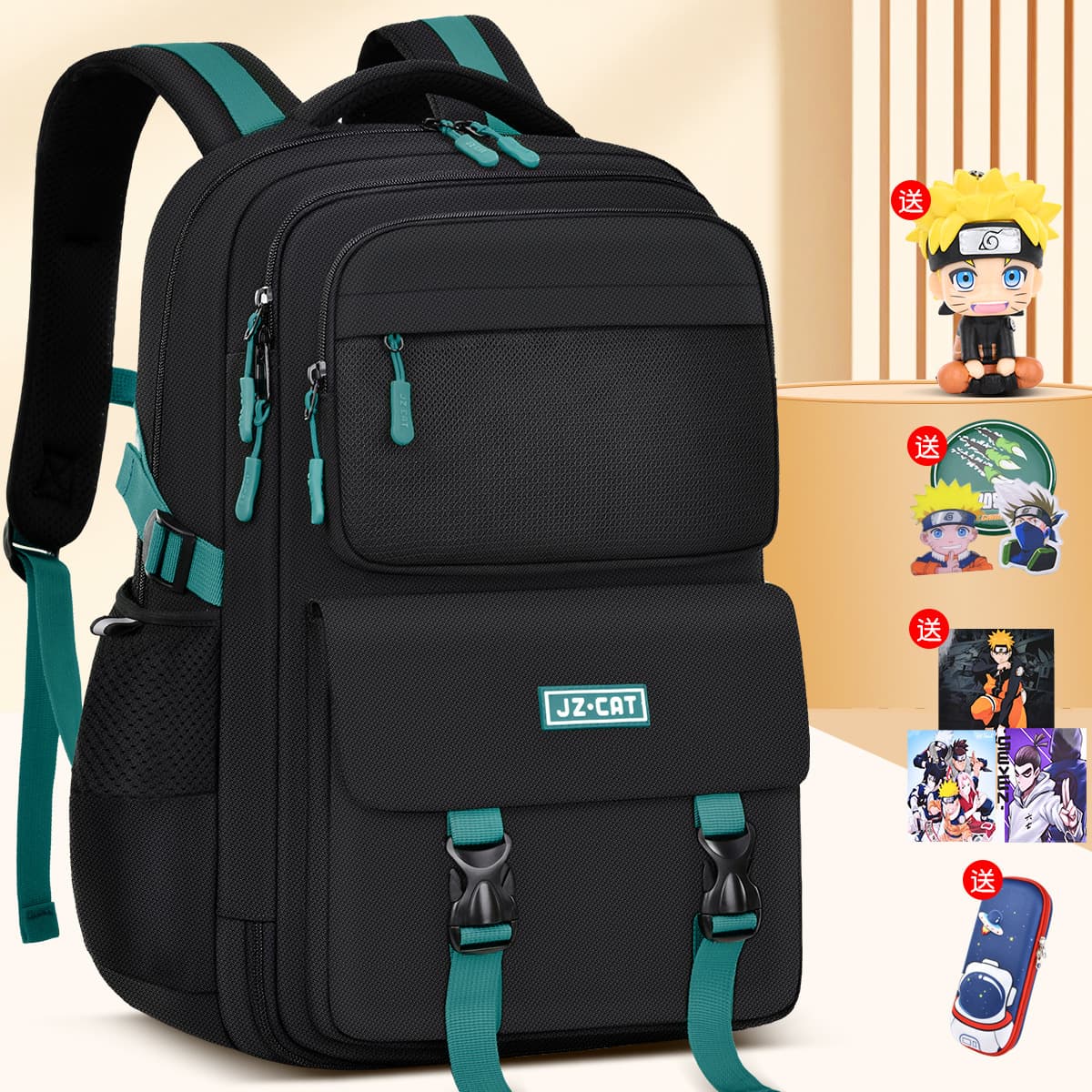2024 popular elementary school schoolbags for boys and children, load-reducing spine protection, waterproof backpacks, wear-resistant, large-capacity college