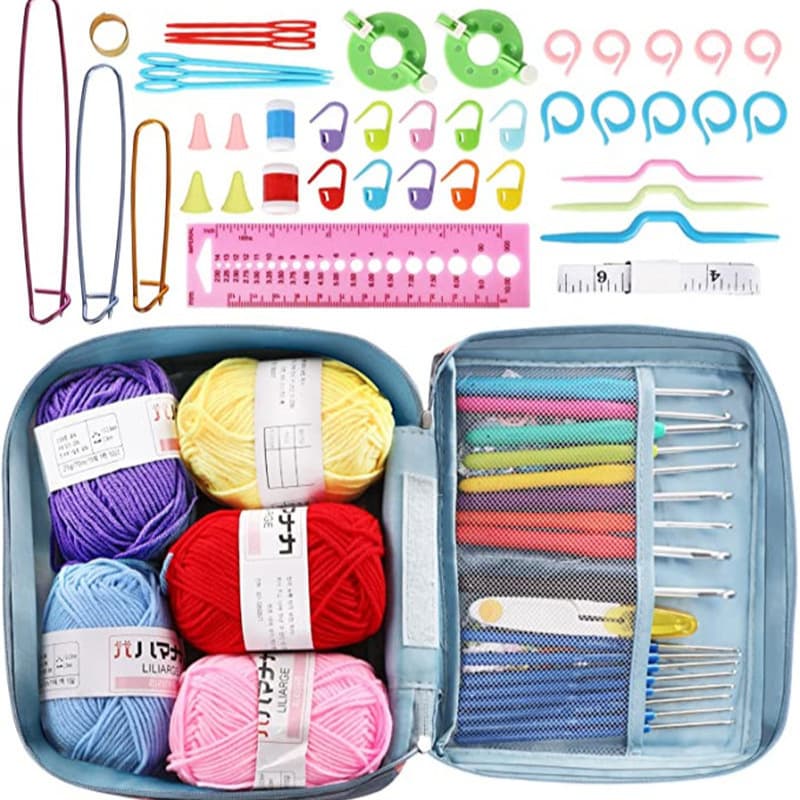 Amazon 67-piece crochet hook set, entry-level knitting tools, knitting accessories, wool crochet set