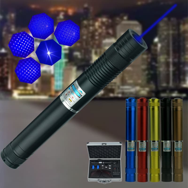 Factory Direct Blue Light Laser Indicator Flashlight Outdoor Rescue Long-Range Laser Pen Sand Table High-Power Finger Star
