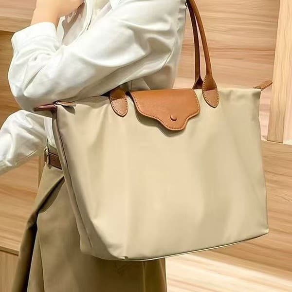 New Dumpling Bag Handheld Large Capacity Tote Bag Casual Shoulder Bag Nylon Longchamp Style Computer Bag Women's Versatile