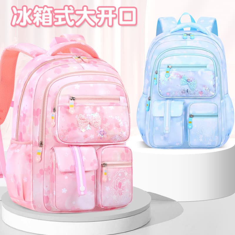Elementary School Backpack Ins Style Lightweight Weight-Reducing Large Capacity Export-Quality Spine-Protecting Kids Backpack for Grades 1-6