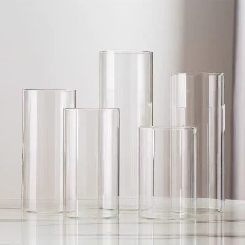 Borosilicate Glass Candle Cup Transparent European Candle Holder Cork Seal Aromatherapy Wedding Decorative Candle