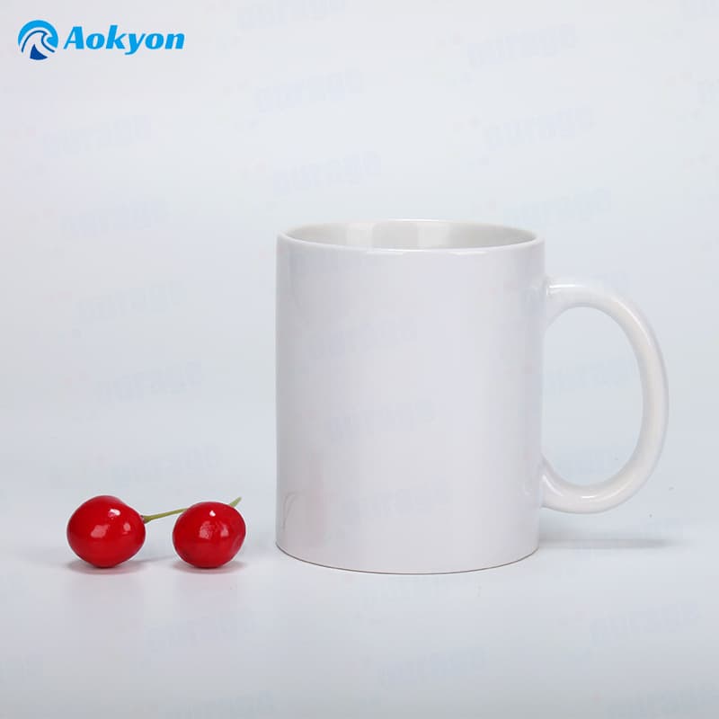 Heat Transfer White Mug 11oz Coated Mug Grade 1-2 Ceramic Cup Sublimation Creative DIY Personalized Gift Water Cup Wholesale