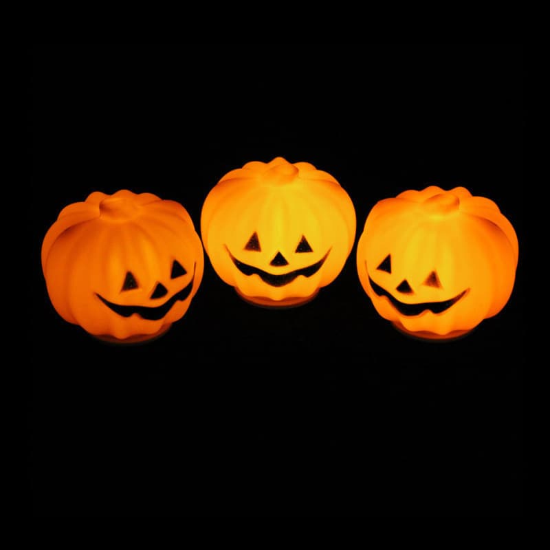 Halloween props glowing pumpkin lantern small pumpkin bucket Halloween scene decoration pumpkin lantern night light wholesale