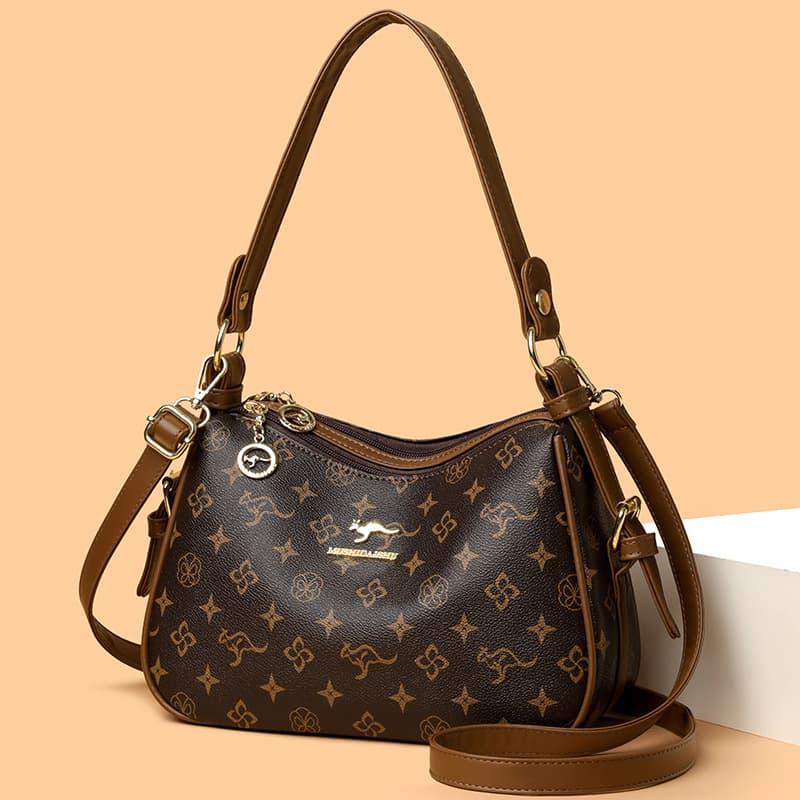 Women's Bags 2026 New Trendy Women's Shoulder Crossbody Bag Fashionable Versatile Printed Handbag for Middle-Aged and Elderly Mothers