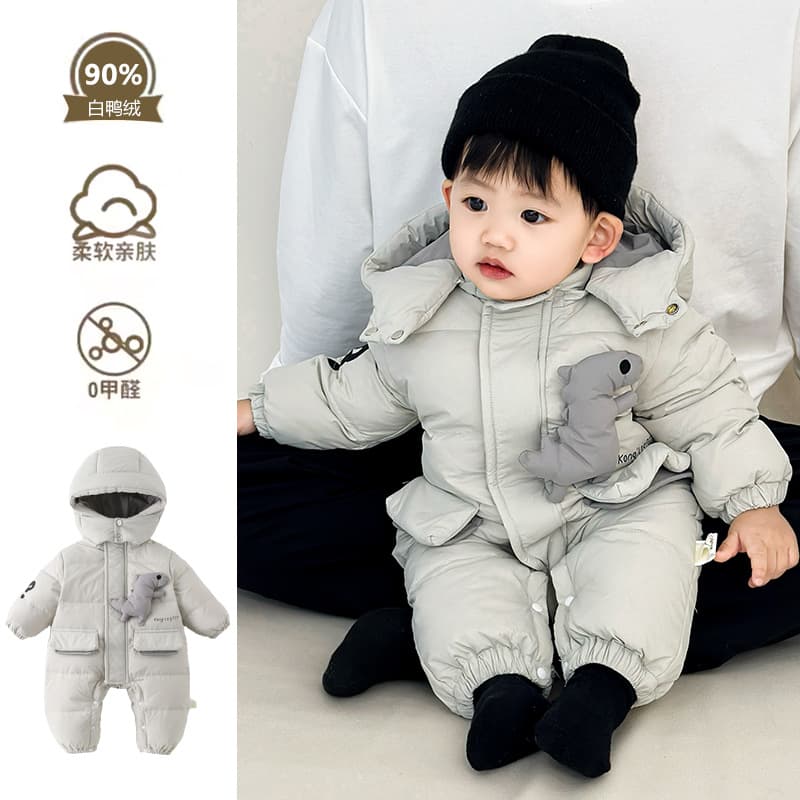 New Starting Point Apparel Infant Winter Down Jacket Baby Winter Warm Jumpsuit Newborn Swaddle Outing Crawling Suit