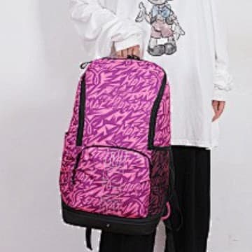 Fashionable Sports Fitness Basketball Air Cushion Backpack Student Computer Bag Large Capacity Outing Storage Travel Bag