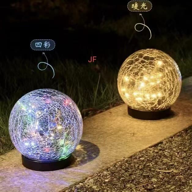 Solar Cracked Garden Light Outdoor Waterproof Cracked Ground Light for Garden, Courtyard, Villa Landscape