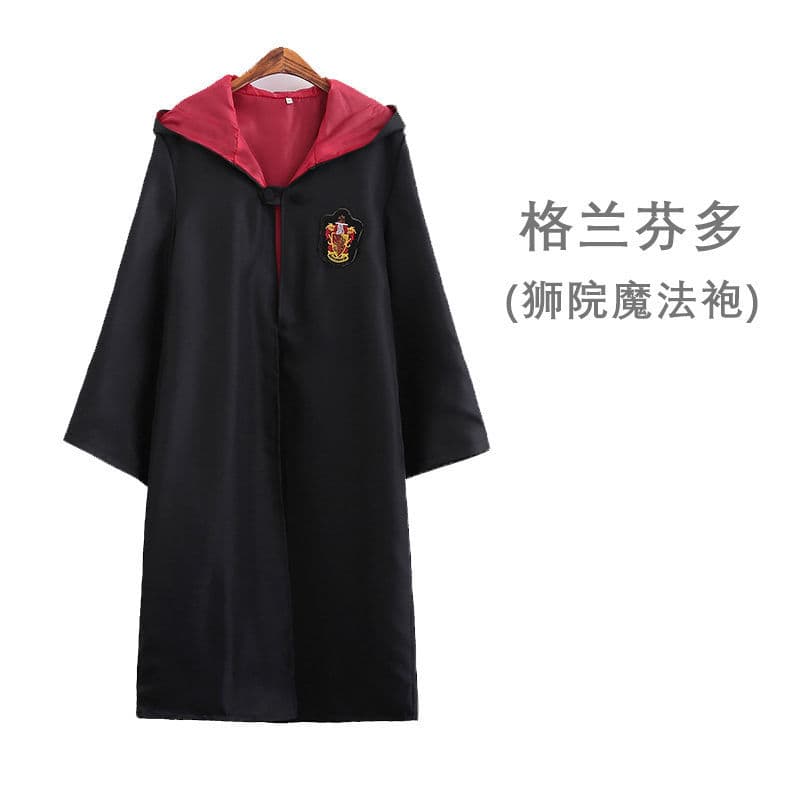 Harry Potter Magic Robe Cosplay Costume Gryffindor Slytherin Ravenclaw Hufflepuff House Style Cape