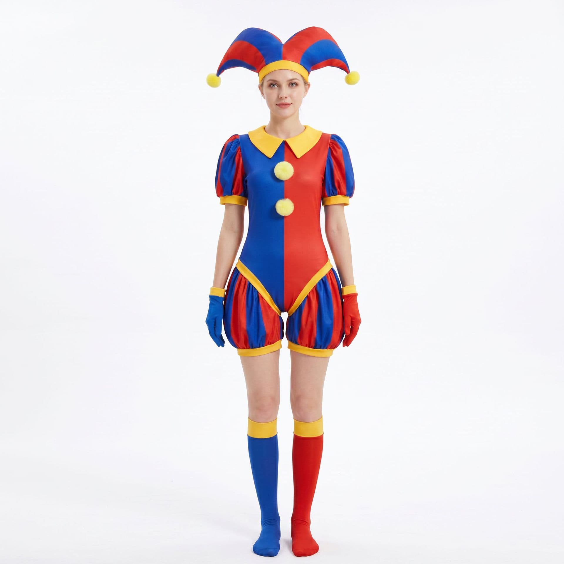 Magical Numbers Circus cos suit Pomni jumpsuit clown Pomni full set of Halloween costumes in stock
