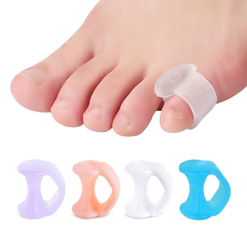 Pinky Toe Bunion Correctors for Overlapping Toes, Tail Toe Clips, Toe Holders, and Anti-Rubbing Sleeves