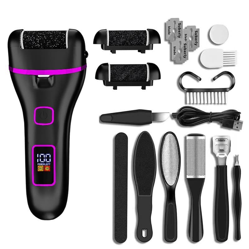 Cross-border Smart Electric Foot File Callus Remover Digital Display Dead Skin Remover Pedicure Tool Factory