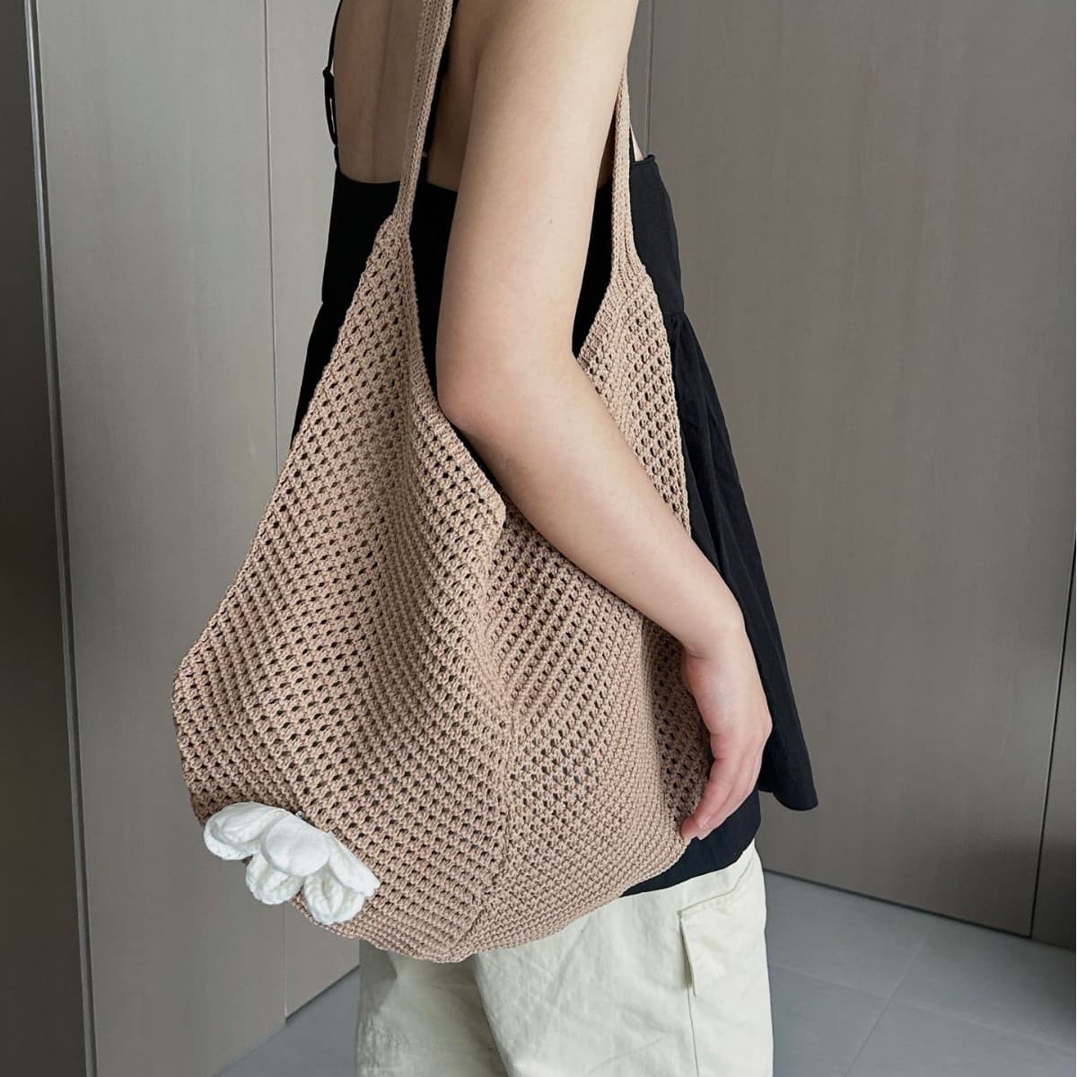 Forest Style Artistic Beach Vacation Resort Bag, 2025 New Handwoven Bag, Large Capacity Shoulder Tote