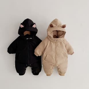 Baby Winter Clothes Bodysuit Autumn Winter Set Baby Cotton Padded Outing Wrap Coat Thick Cotton Suit Romper Crawling Suit