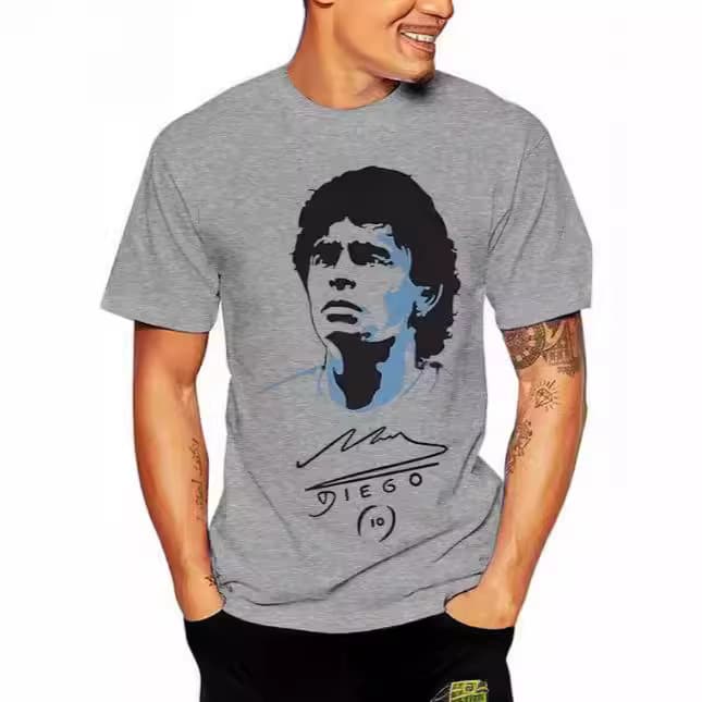 Diego Maradona 3D Printed T-Shirt Men Women Oversized Streetwear Summer Short Sleeve Tee