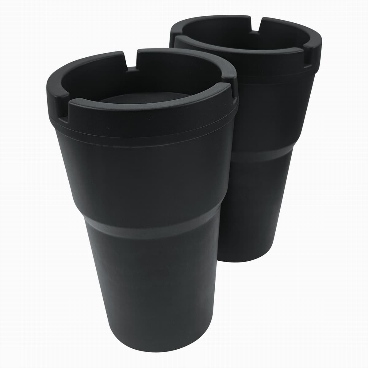 New Flame-Retardant Windproof Black Large Ashtray Car Ashtray Vehicle Ashtray Plastic Ashtray Wholesale