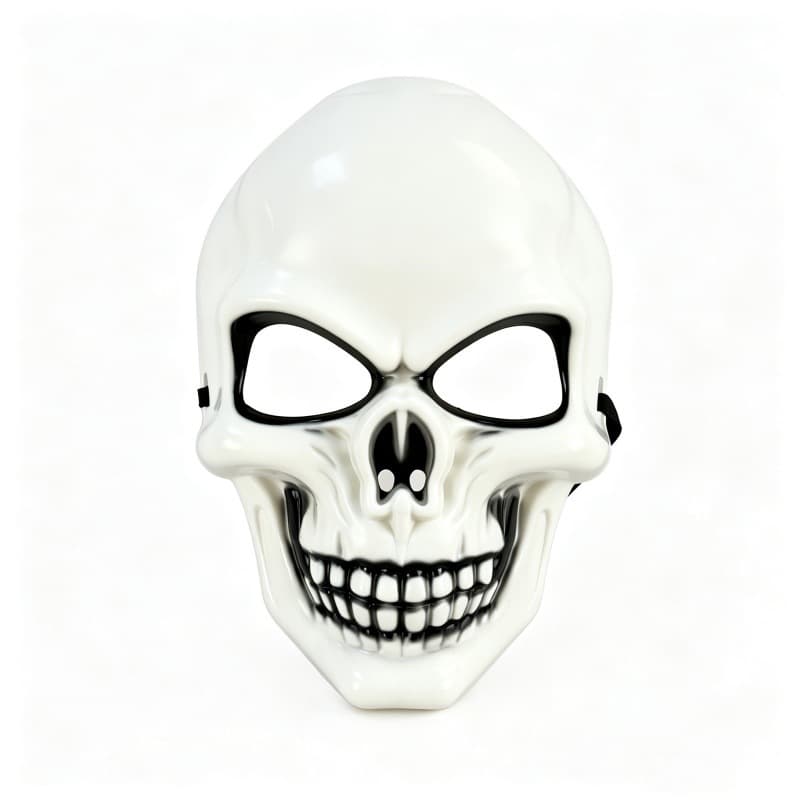 Cross-border Halloween Skull Mask Horror Party Cosplay Prop Plastic Mask Head Cover Factory Wholesale