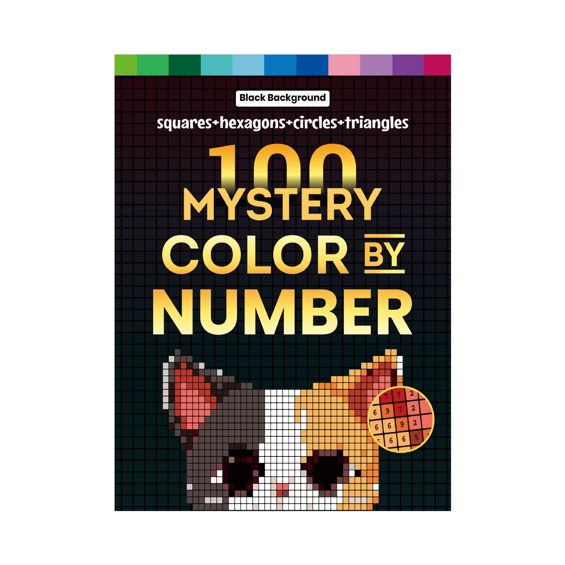 Cross-border New Product 100 MYSTERY COLOR BY NUMBER Adult Coloring Book 204 pages